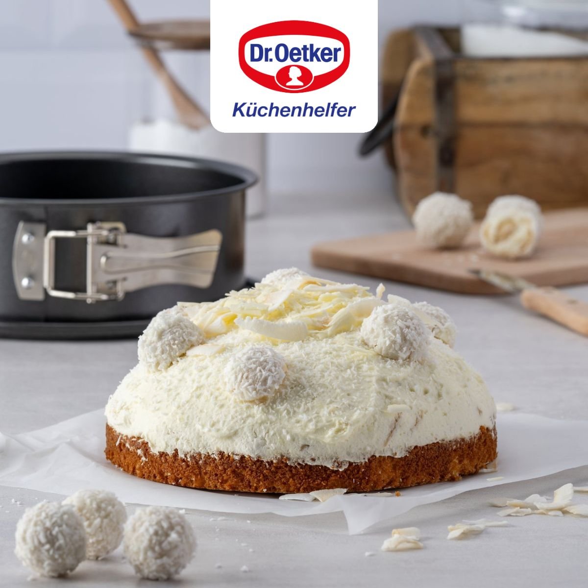Lot de 2 moules à gâteaux 18/18 cm en acier TRADITION noir, DR OETKER