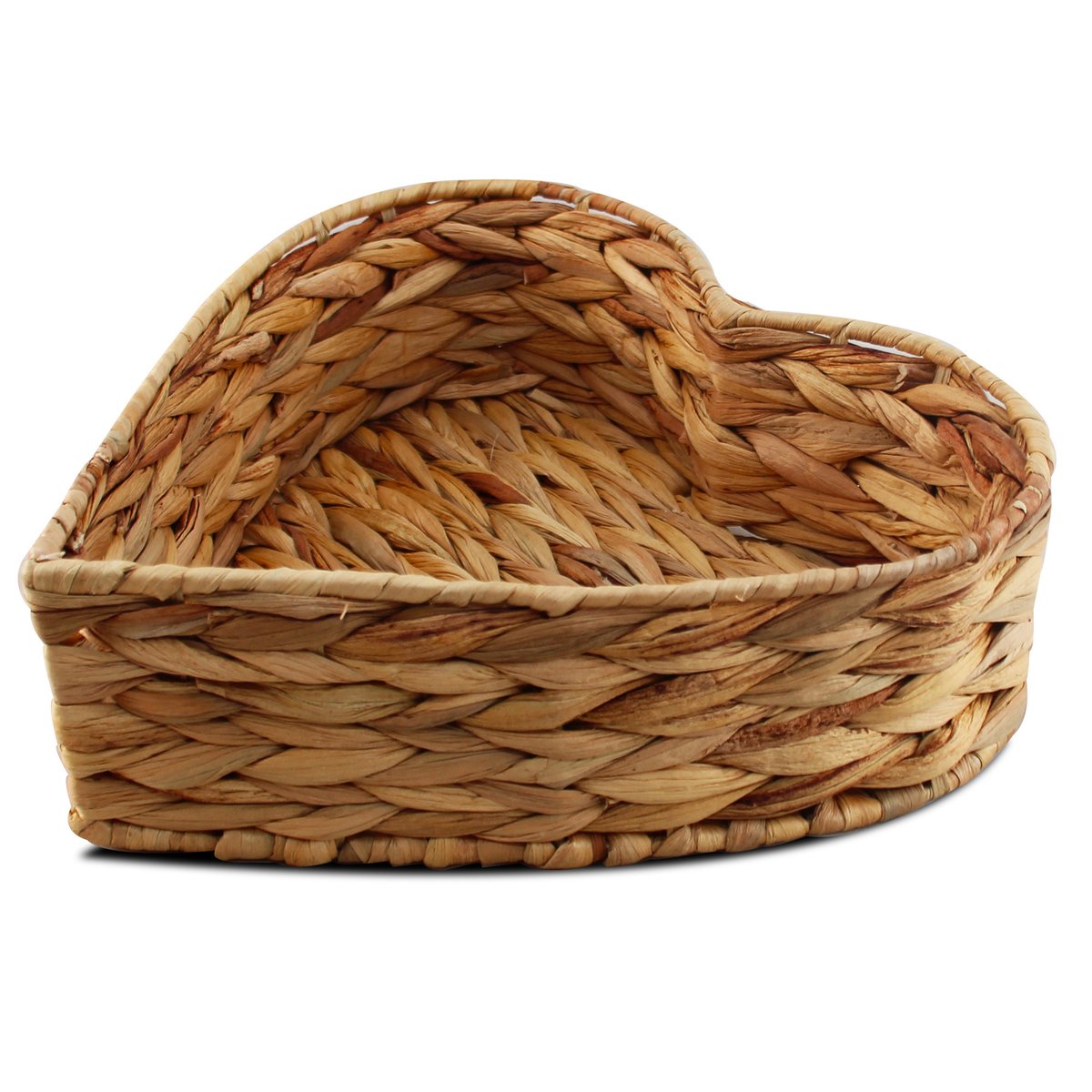 Panier de rangement tressé coeur bois, WADIGA