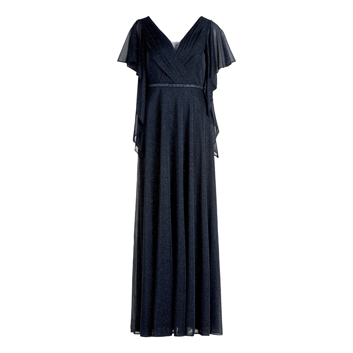 Robe de soirée au look scintillant bleu foncé/gris, VERA MONT