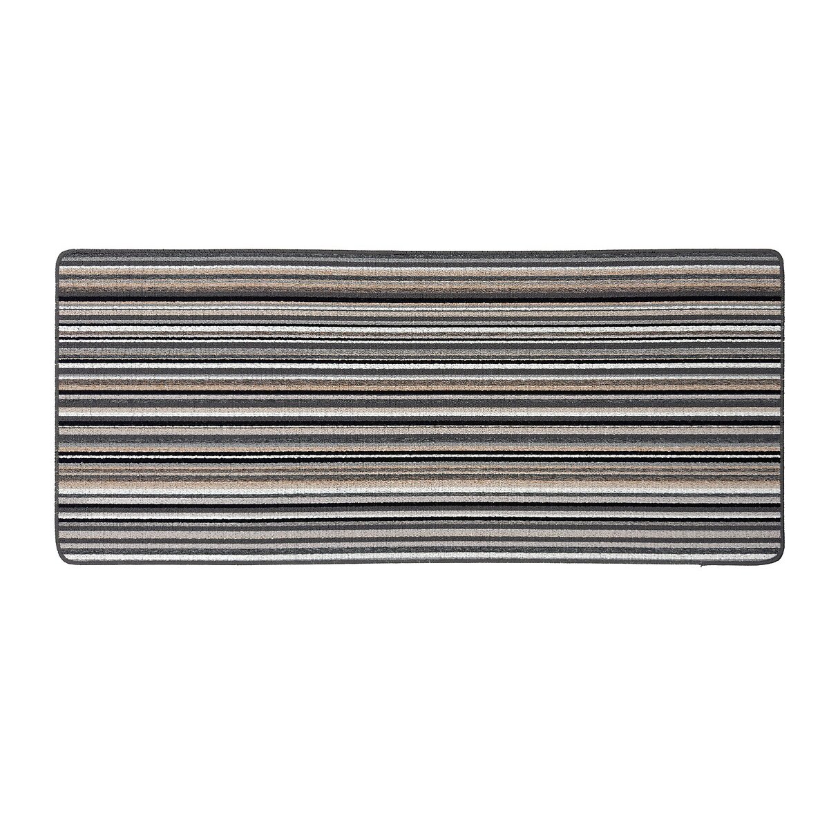 My Stain Resistant Candy Multi Mono Stripe Runner Mat white/black striped, MY MAT