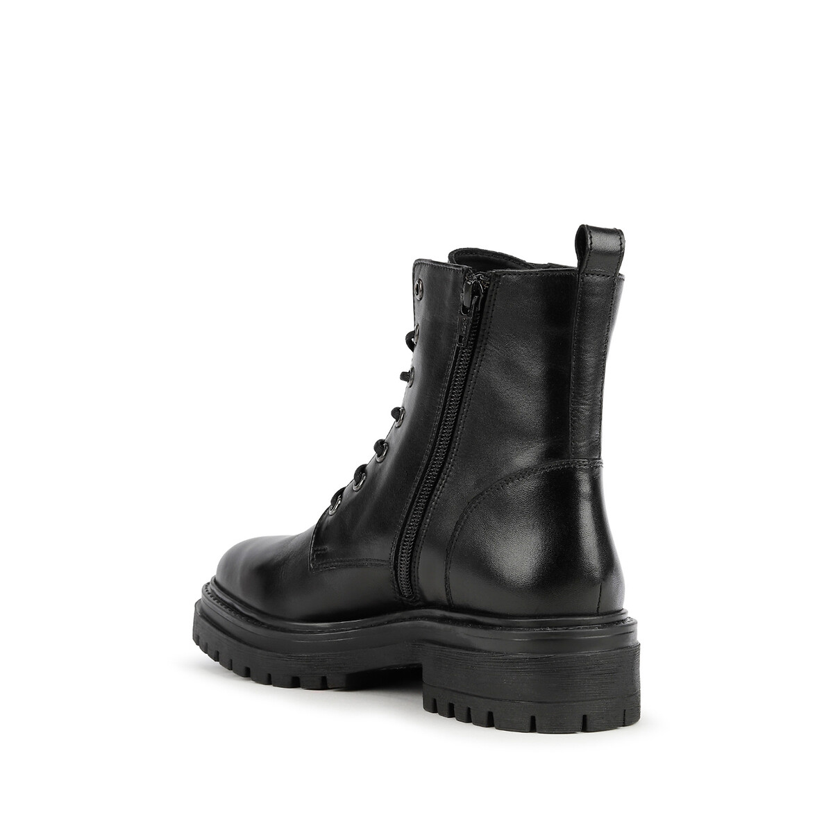 Iridea Zipped Ankle Boots with Laces black, GEOX