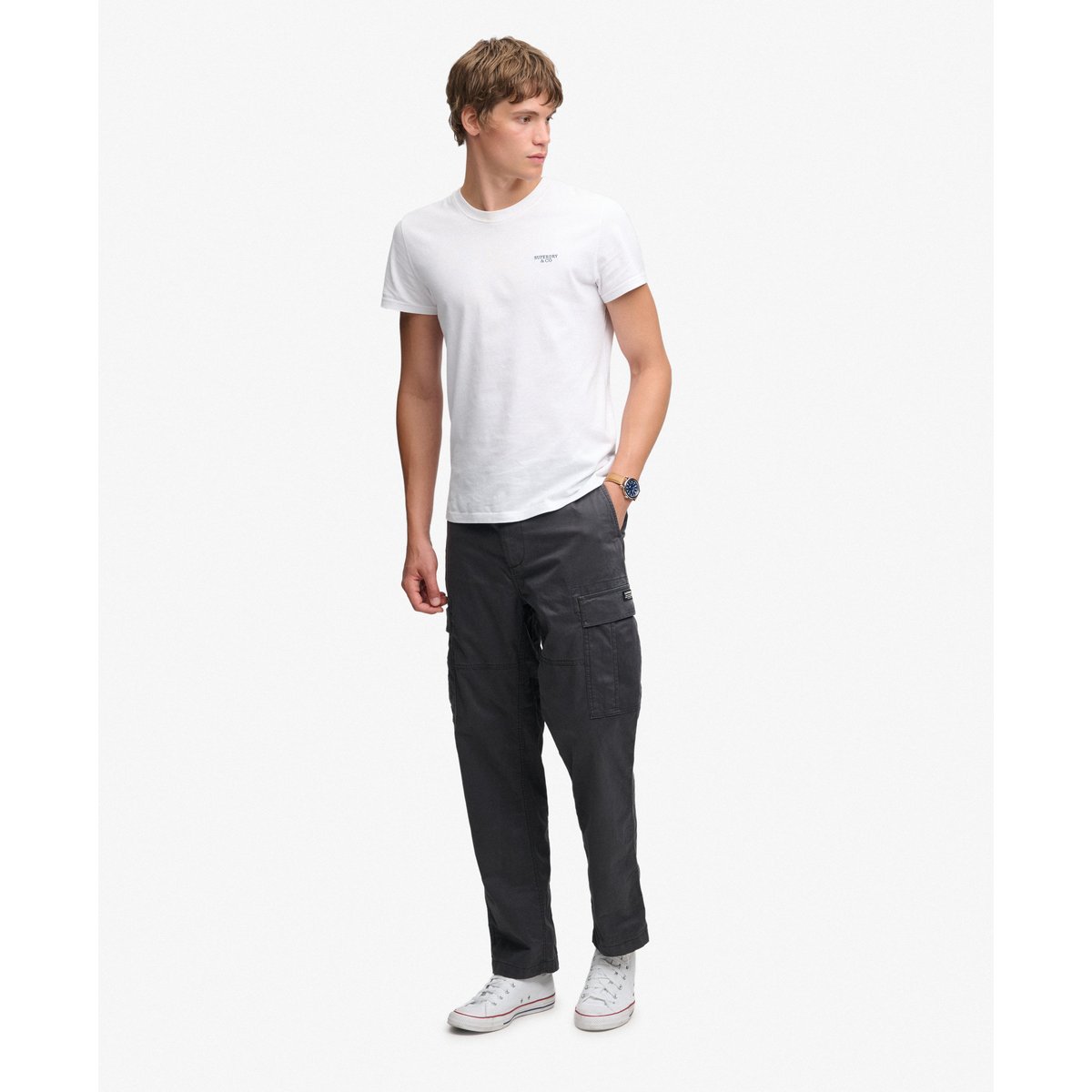 Pantalon Cargo Fuselé Regular blackboard, SUPERDRY