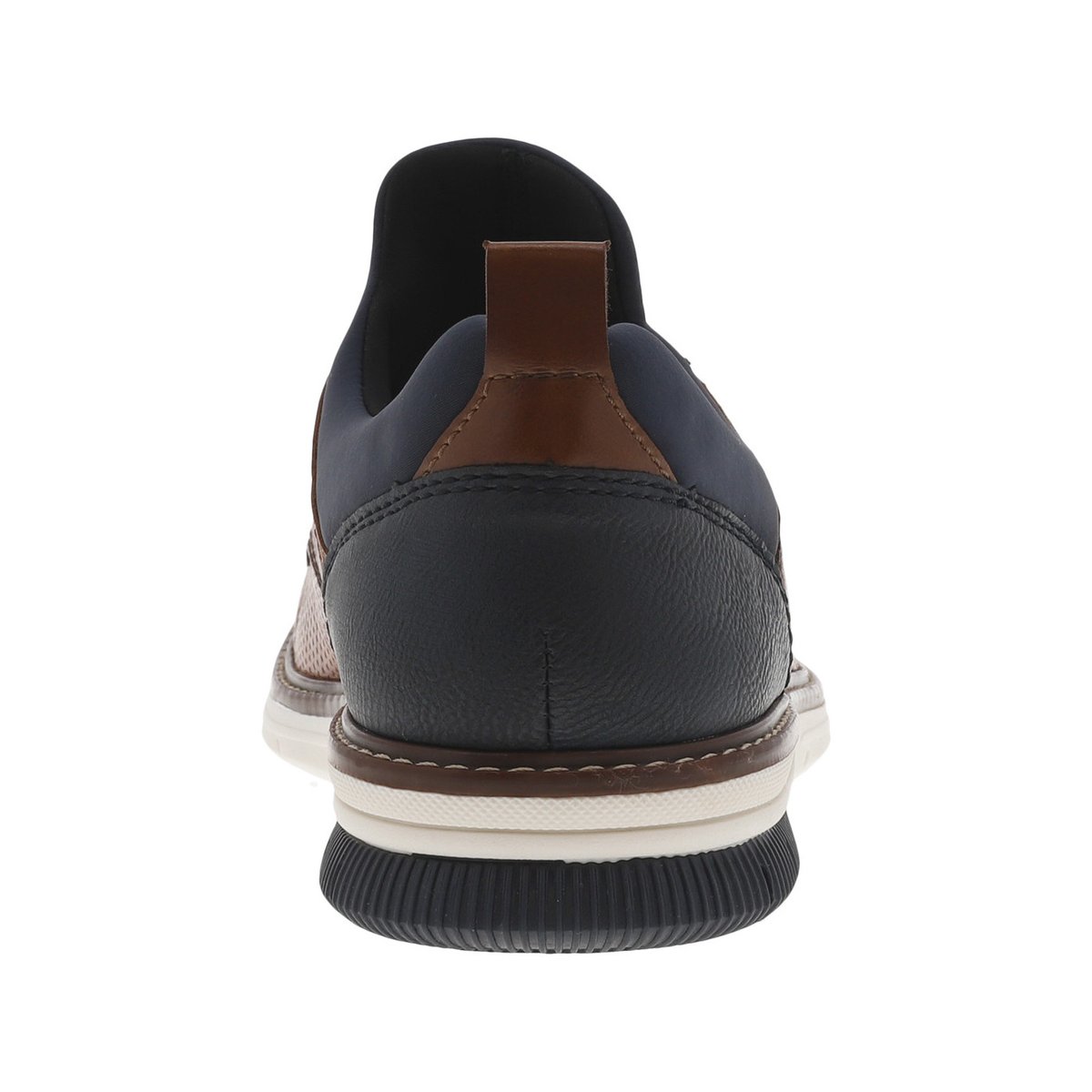 Baskets basses style derbies noisette avec des lacets ronds marron et blancs marron, RIEKER