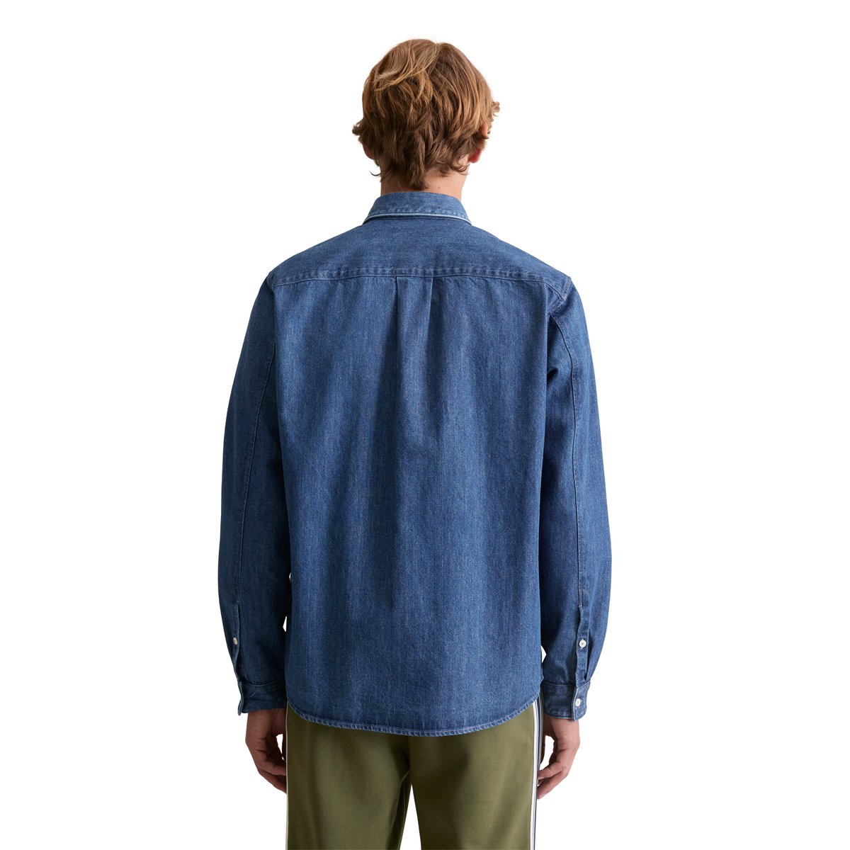 Chemise en jean regular en pur coton bio bleu moyen, MARC O’POLO DENIM