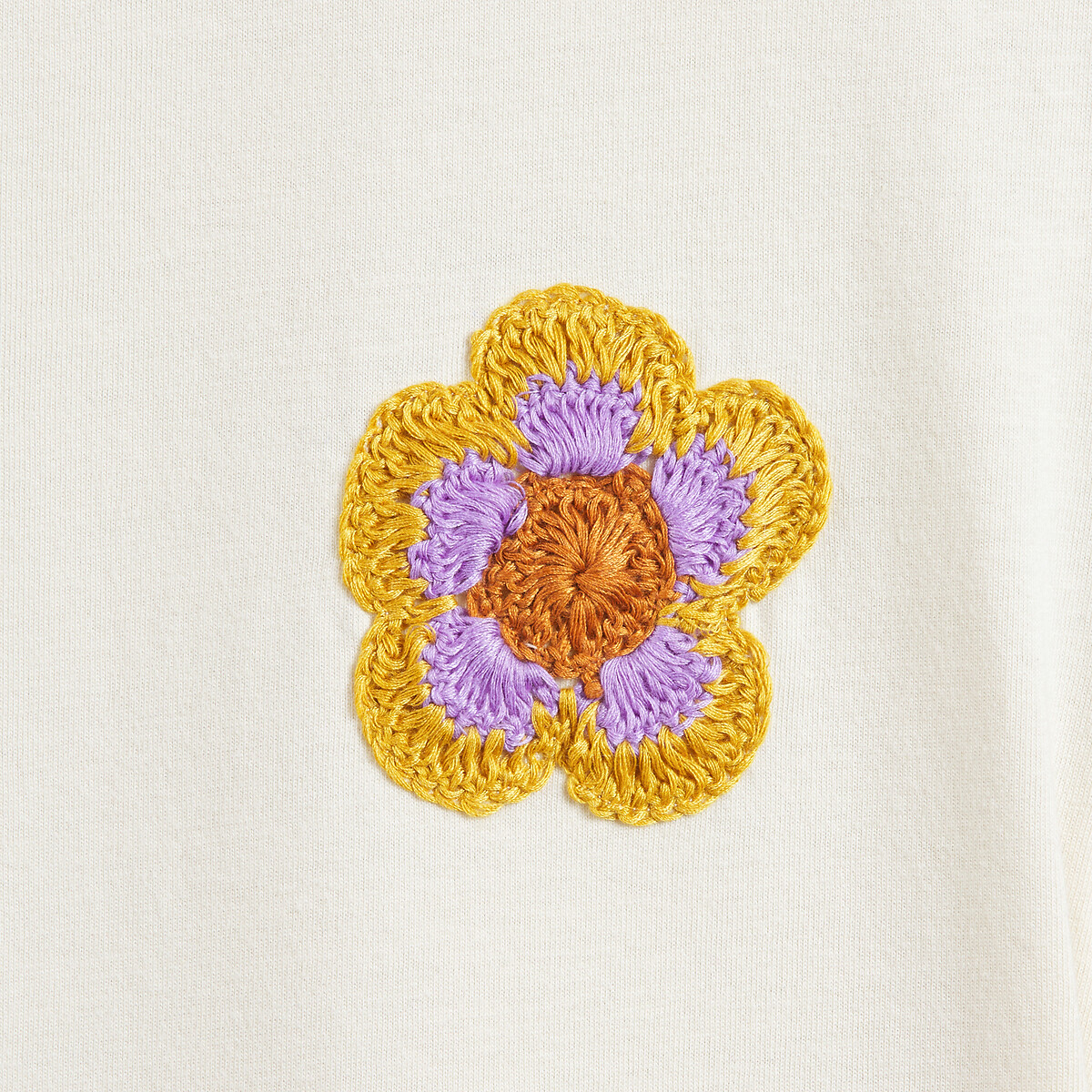 Short Sleeve T-Shirt ecru , LA REDOUTE COLLECTIONS