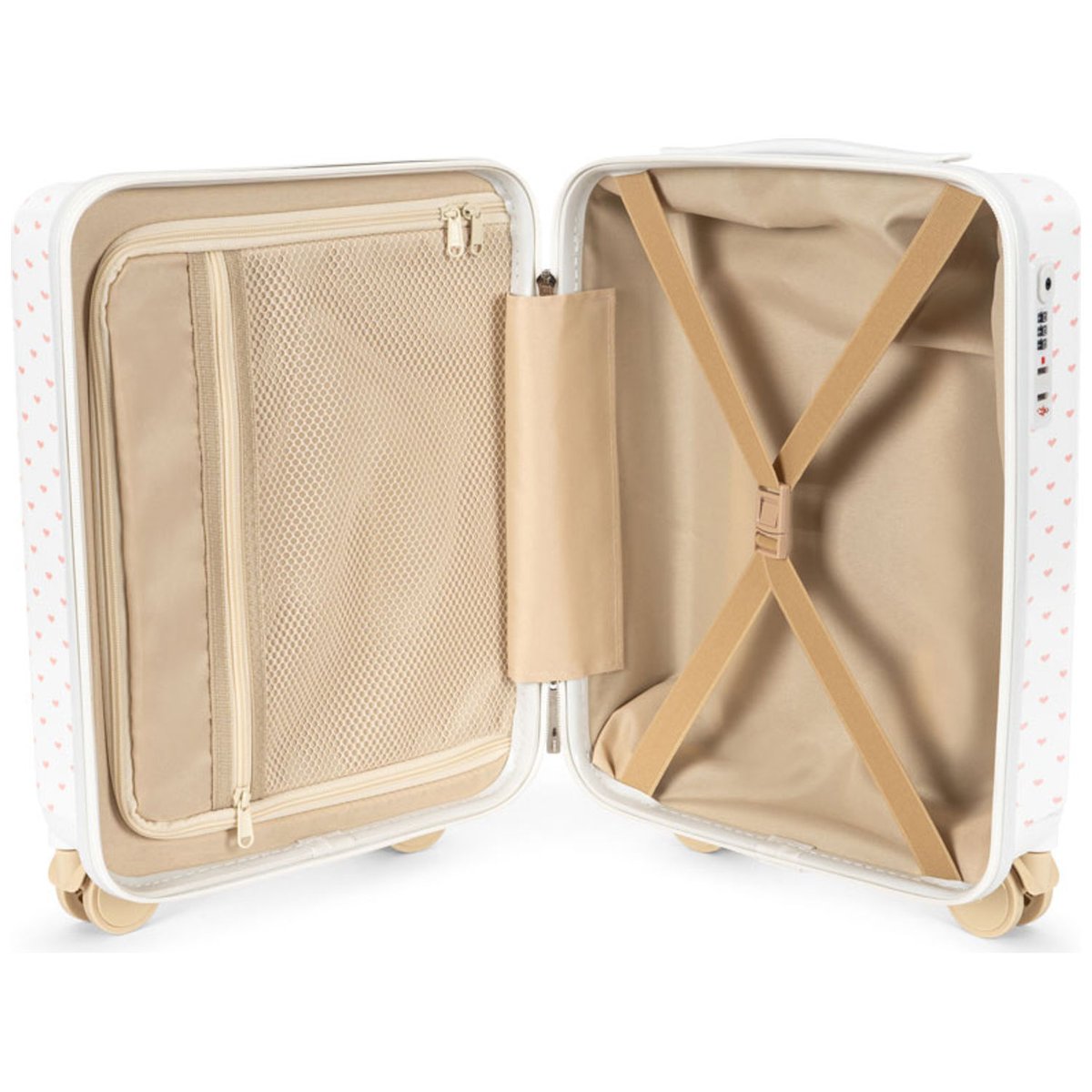 Valise enfant blanc, vert, rose, KONGES SLOJD