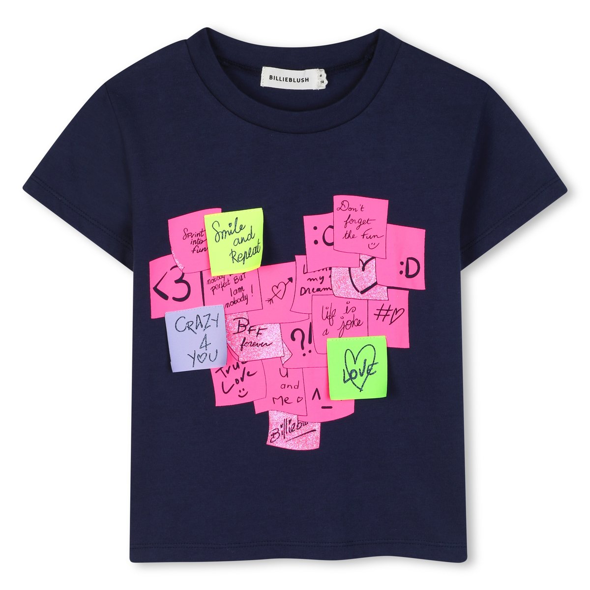 Tee-shirt manches courtes indigo blue, BILLIEBLUSH