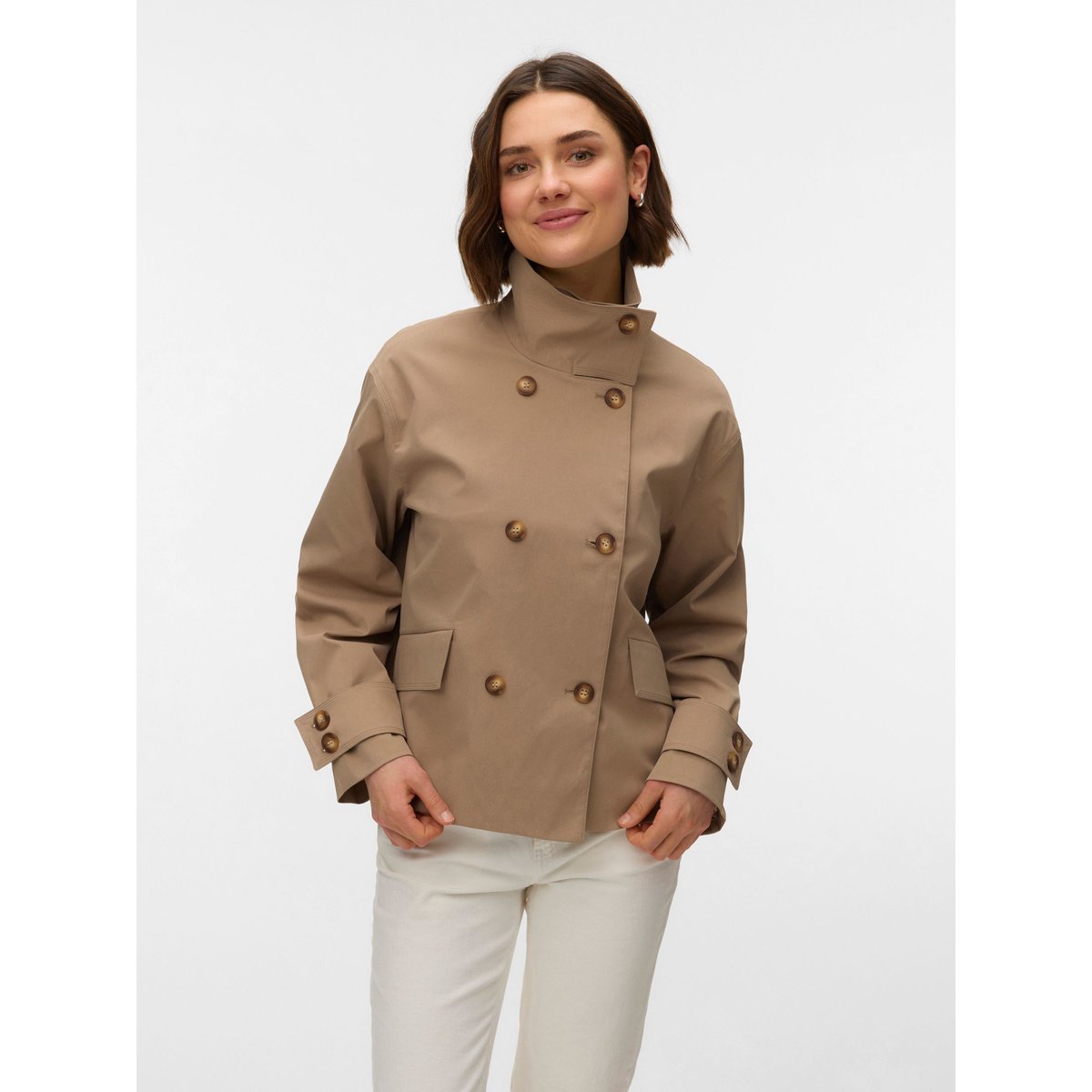 Trench Coat silver mink, VERO MODA