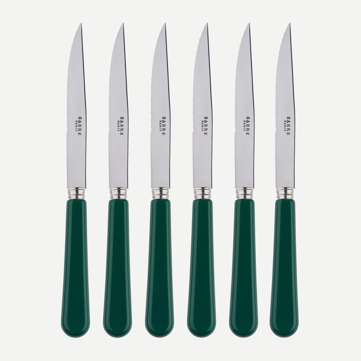 Set de 6 couteaux à steak, Pop vert, SABRE