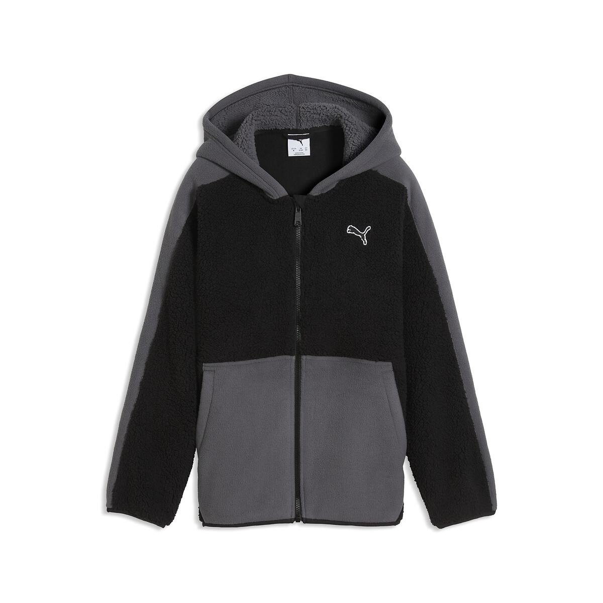 Veste zippée en molleton noir/gris, PUMA