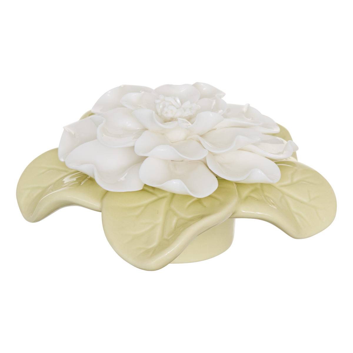 Objet déco FLEUR DE ROSE blanc, ATMOSPHERA