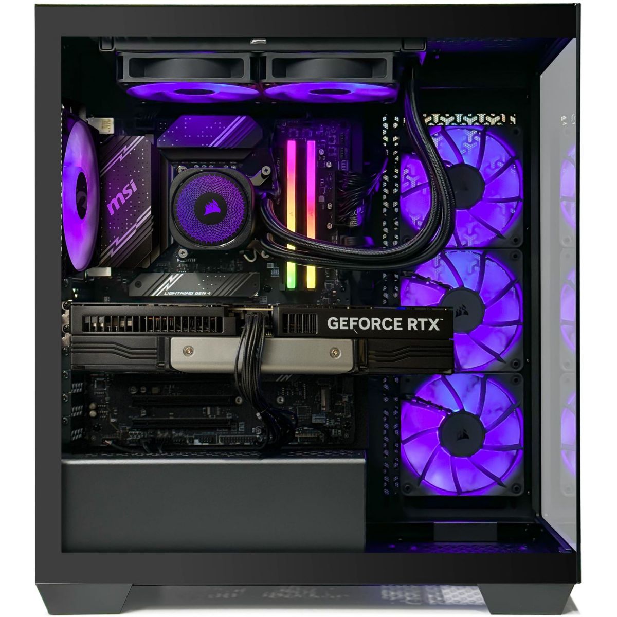 PC Gamer 3500X - AMD Ryzen 7 5700X - Nvidia GeForce RTX 5060 - 16 Go RAM DDR4 - SSD 1 To - SANS OS couleur unique, CORSAIR