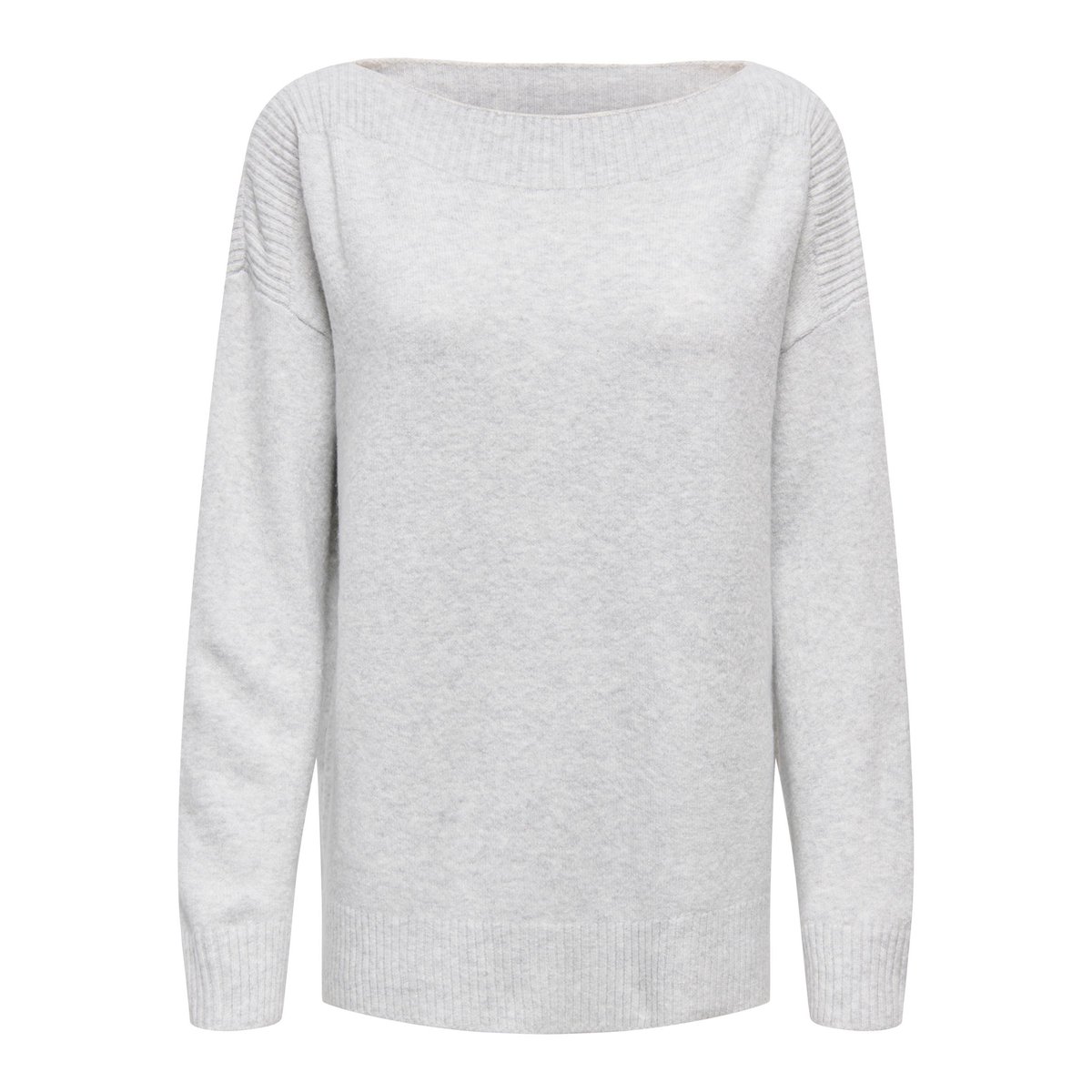 Pull En Maille light grey melange 1, ONLY