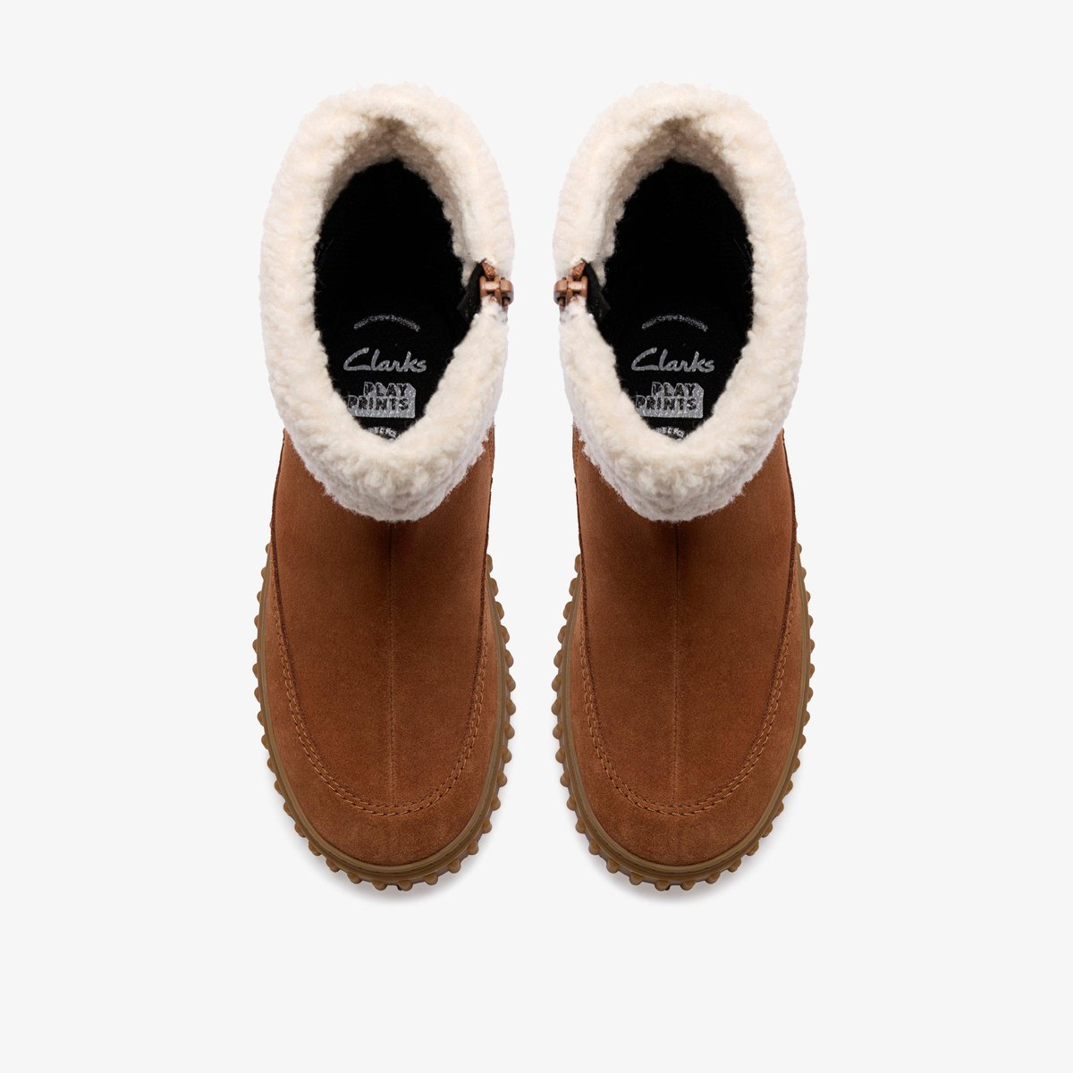 Boots Suède COVE SNUG K marron, CLARKS