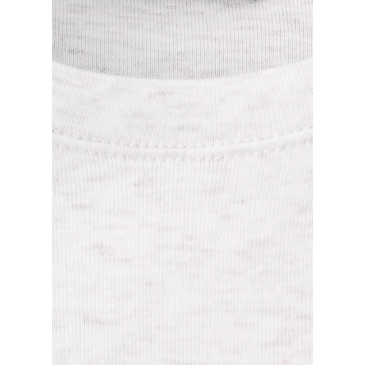 T-shirt ajusté à manches courtes gris chiné clair, MANGO TEEN