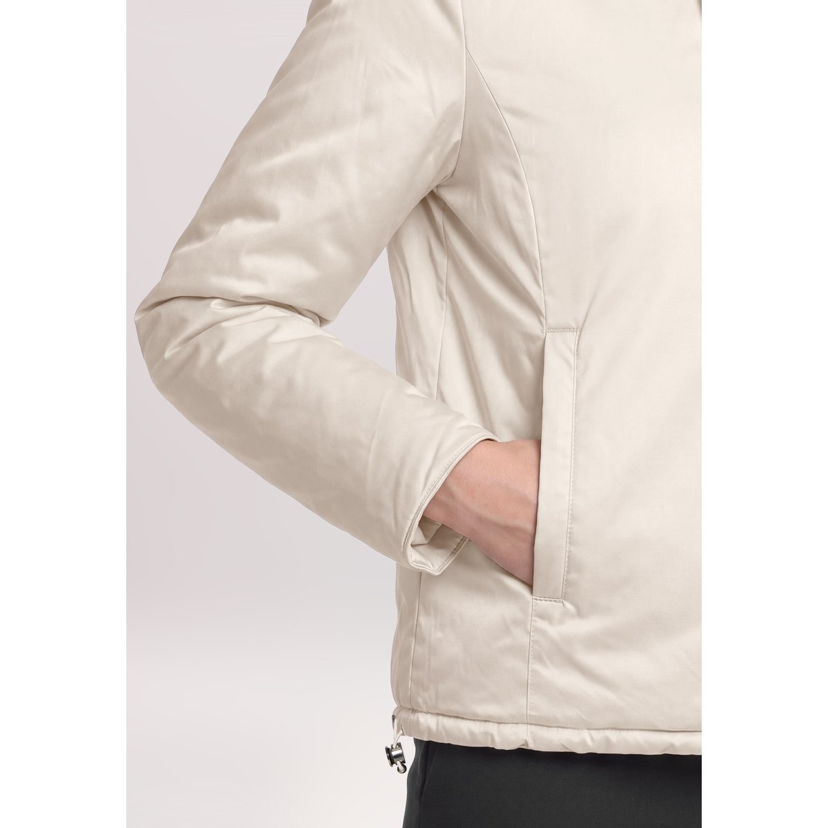 Veste réversible à capuche silky beige, BETTY BARCLAY