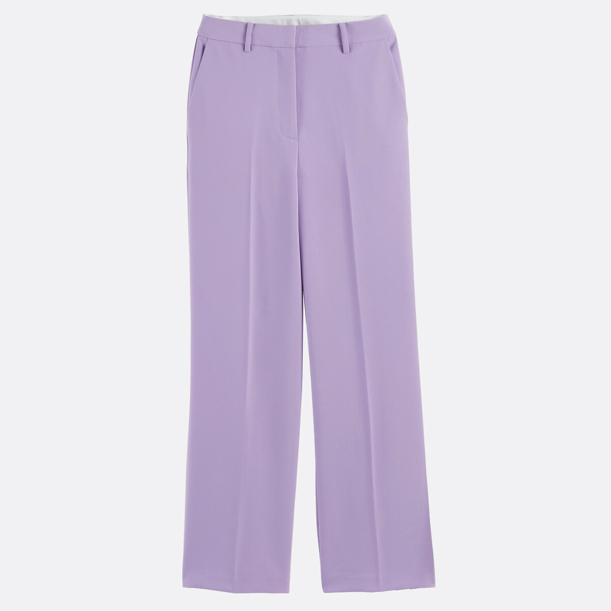 Pantaloni larghi in poliviscosa viola parma, LA REDOUTE COLLECTIONS