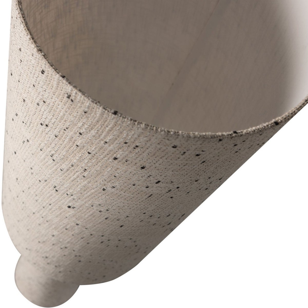 Lampadaire à pois en métal et tissu bouclette H130cm- LOFT beige, WOOOD