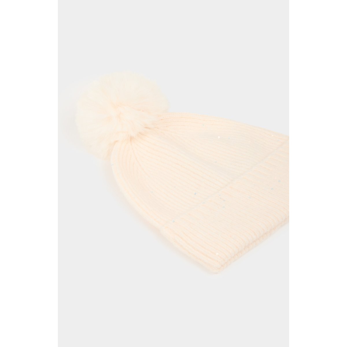 Bonnet fils métallisés ivoire, MORGAN