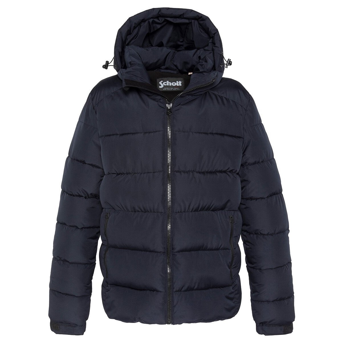 Piumino caldo con cappuccio, ETHLEY blu marino, SCHOTT