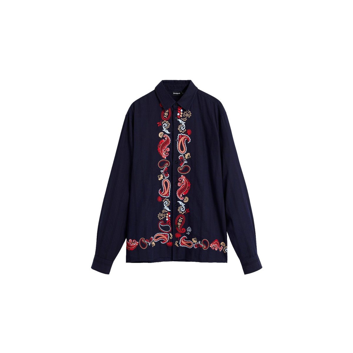 chemise brodée à manches longues noir, DESIGUAL
