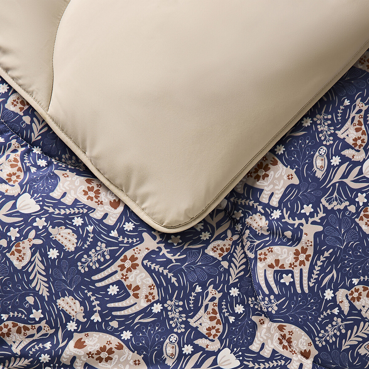 10.5 Tog Coverless Duvet Set Woodland navy, NIGHT LARK