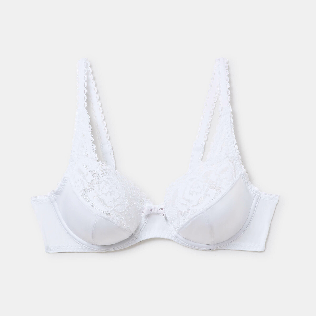 Omsluitende BH Flower Elegance micro wit, PLAYTEX