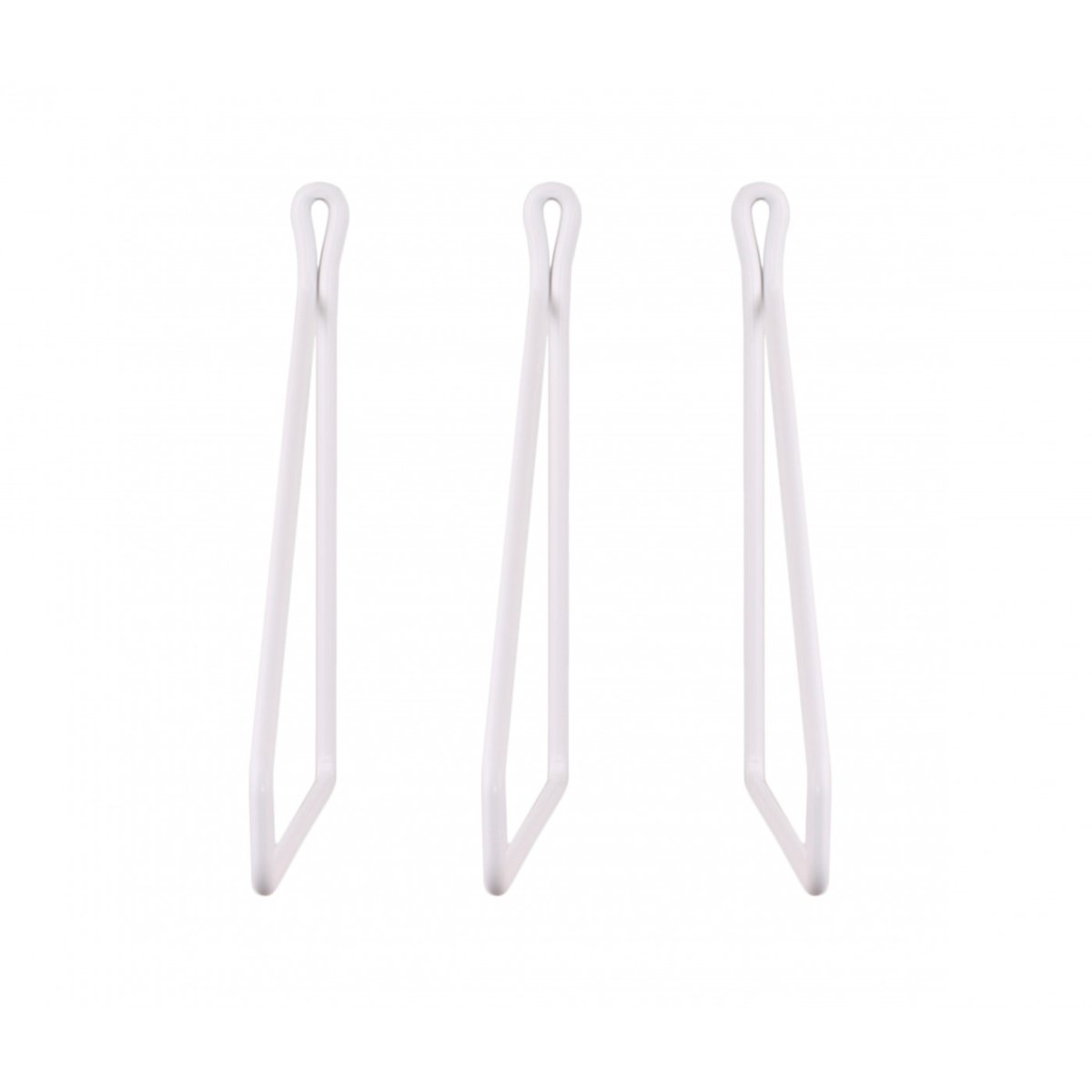 3 Equerres Vintage Acier Laqué pour Tablette blanc, ARCHIV