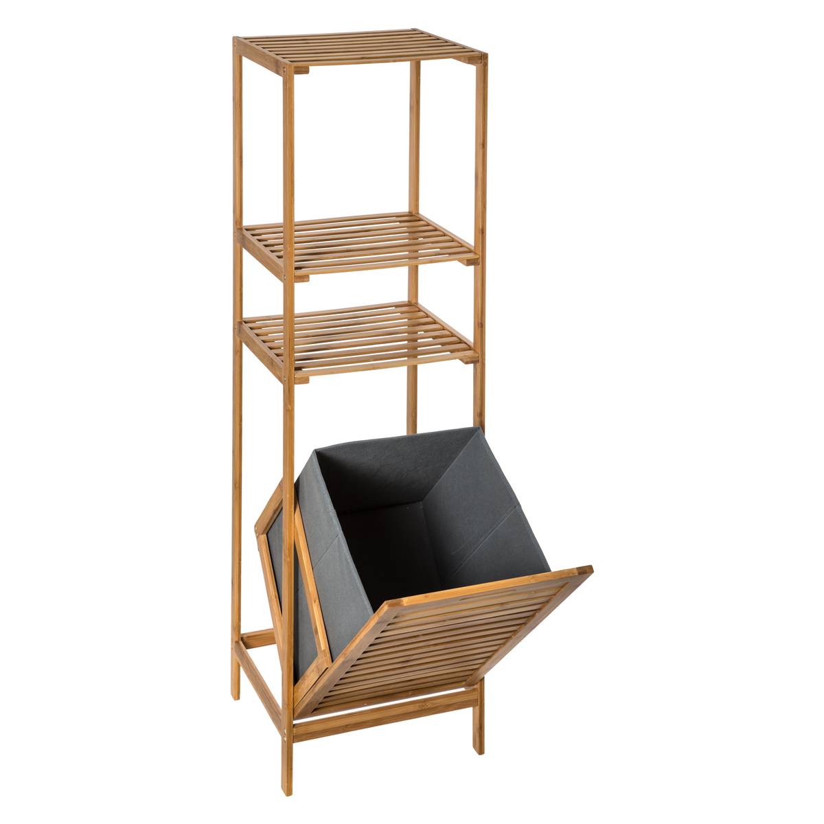 Étagère colonne avec panier MIX'N MODUL marron, 5FIVE SIMPLY SMART