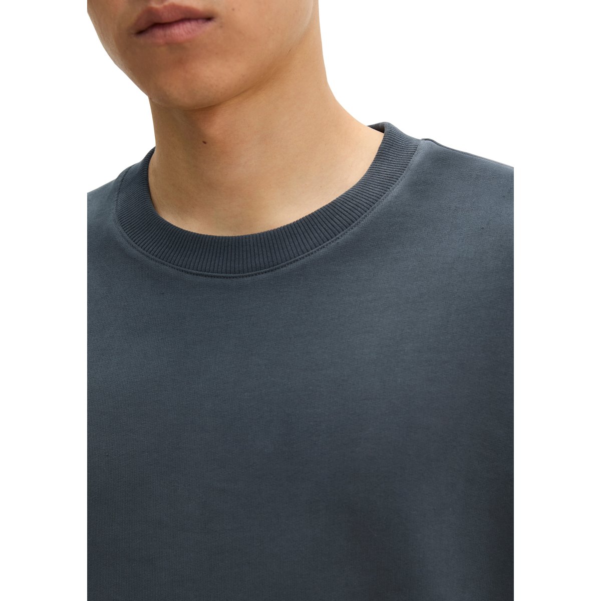 Sweat-shirt relaxed en coton bio régénéré bleu, MARC O'POLO
