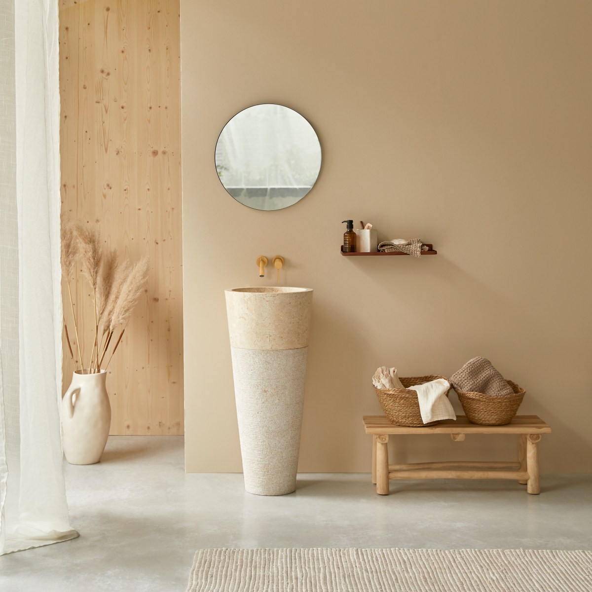 Vasque en Marbre, KONI beige, TIKAMOON