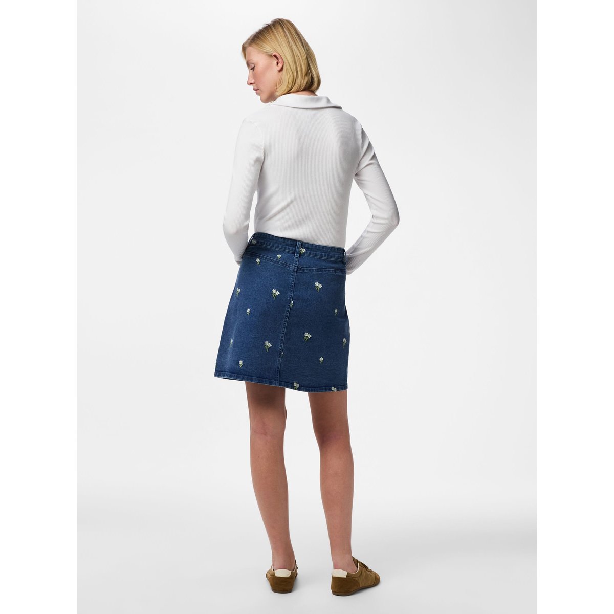 Jupe En Jean medium blue denim, PIECES