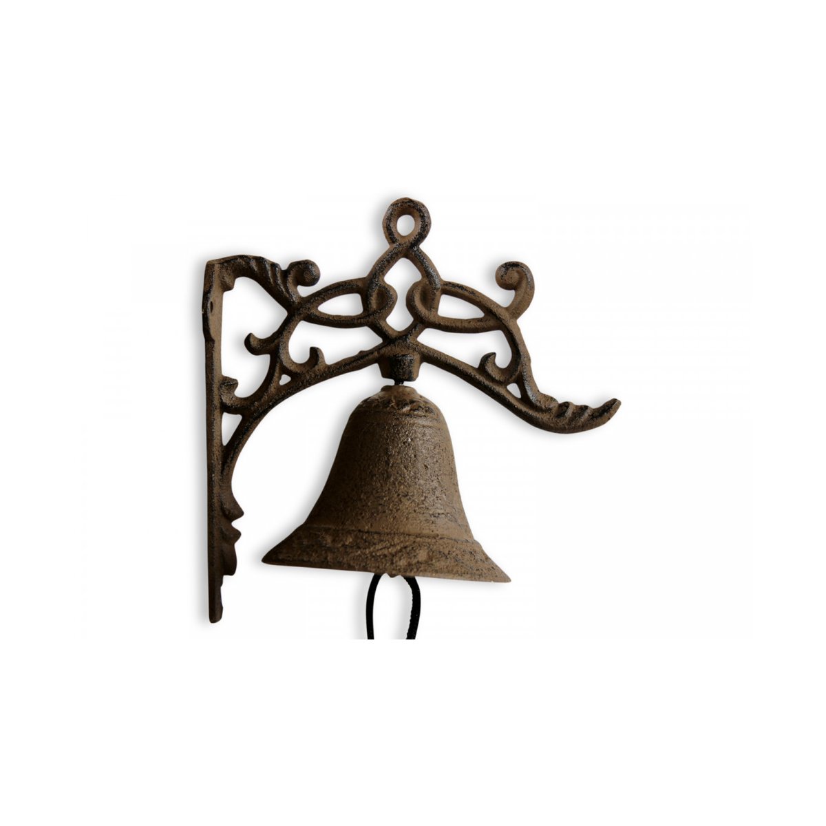 Cloche Fonte Marron 17x10.5x17.5cm marron, DECORATION D’AUTREFOIS