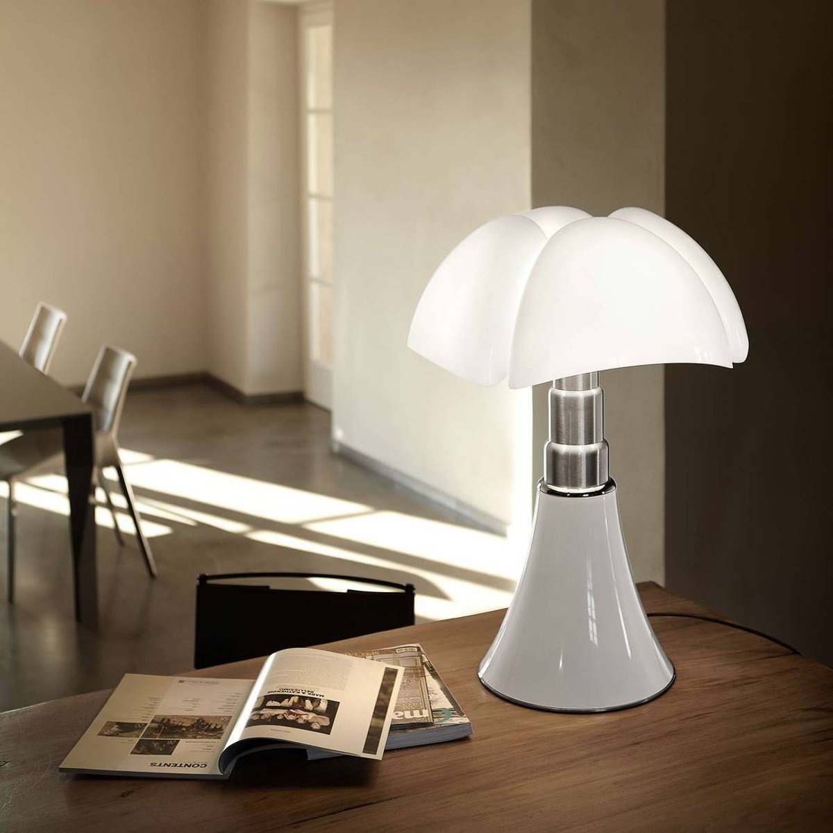 Lampe Medium PIPISTRELLO blanc, MARTINELLI LUCE