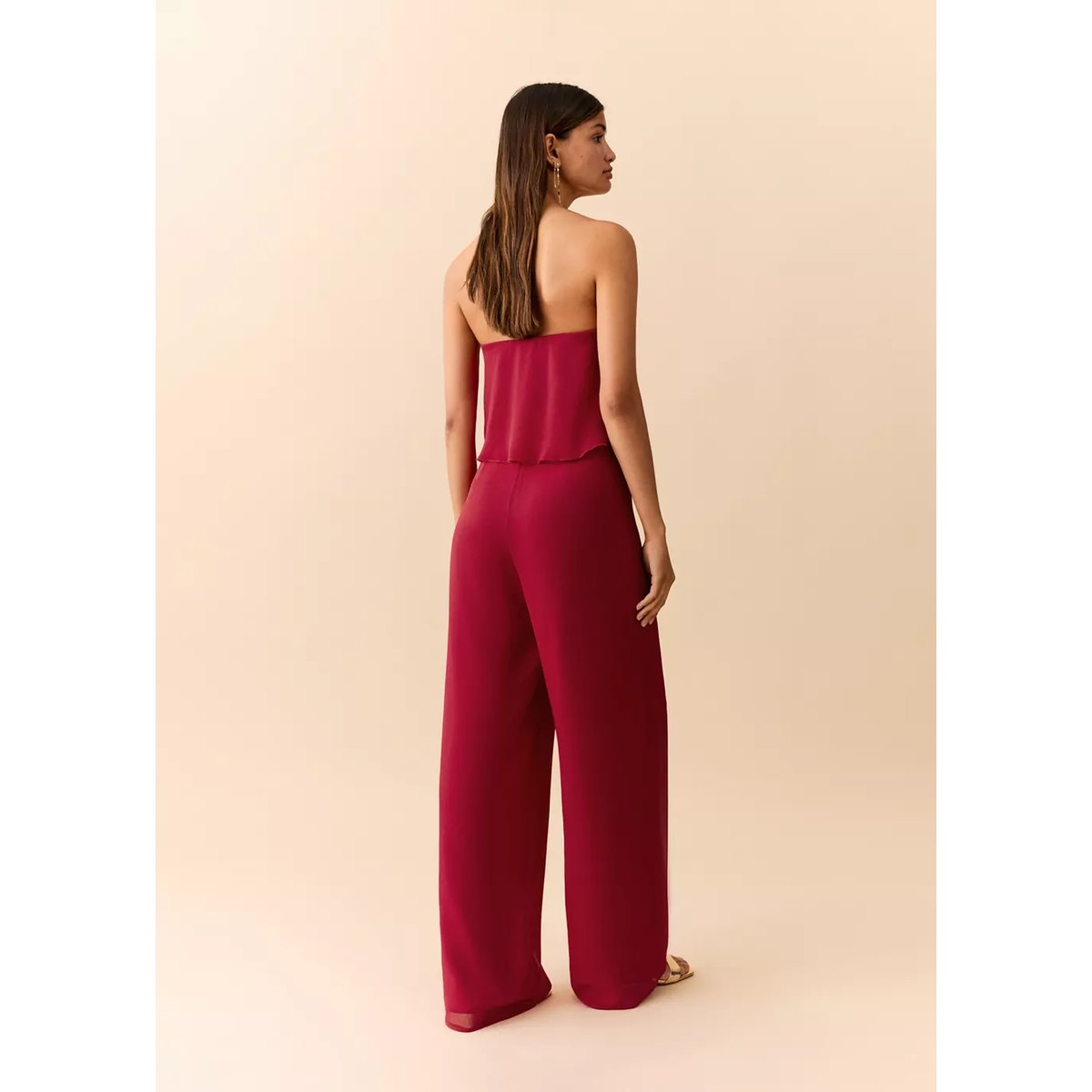 Combinaison bustier rouge, MANGO TEEN