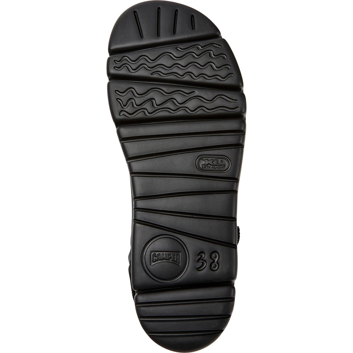 Sandales Oruga cuir noir, CAMPER
