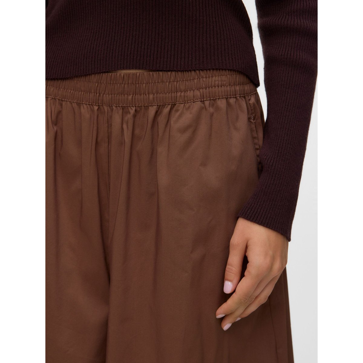 Pantalon À Jambe Large marron - cocoa brown, VERO MODA