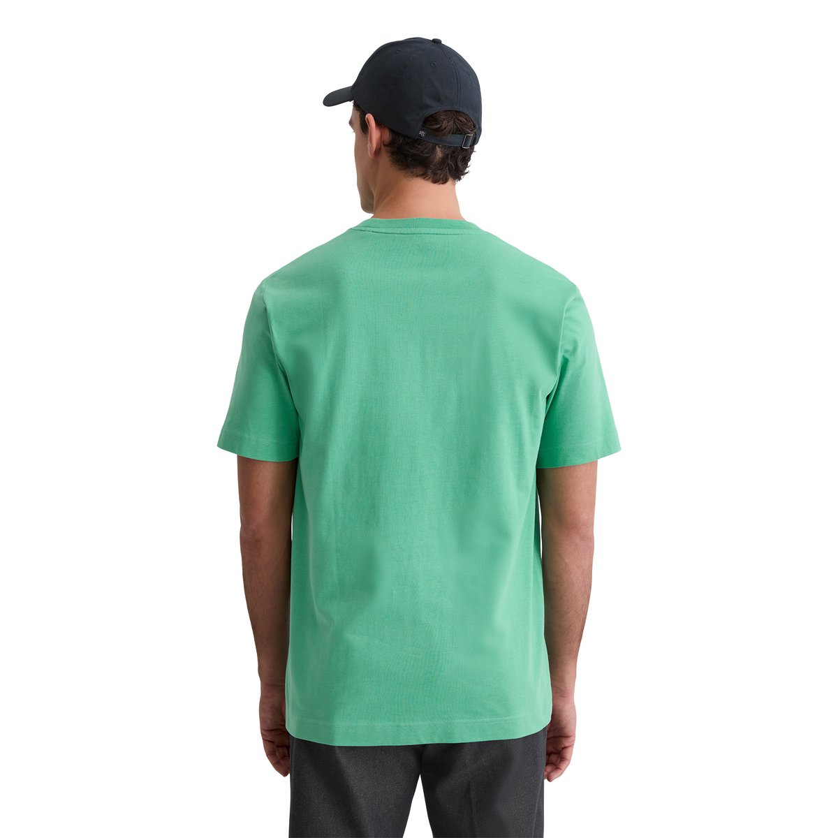 T-shirt regular en pur coton bio gris, MARC O'POLO