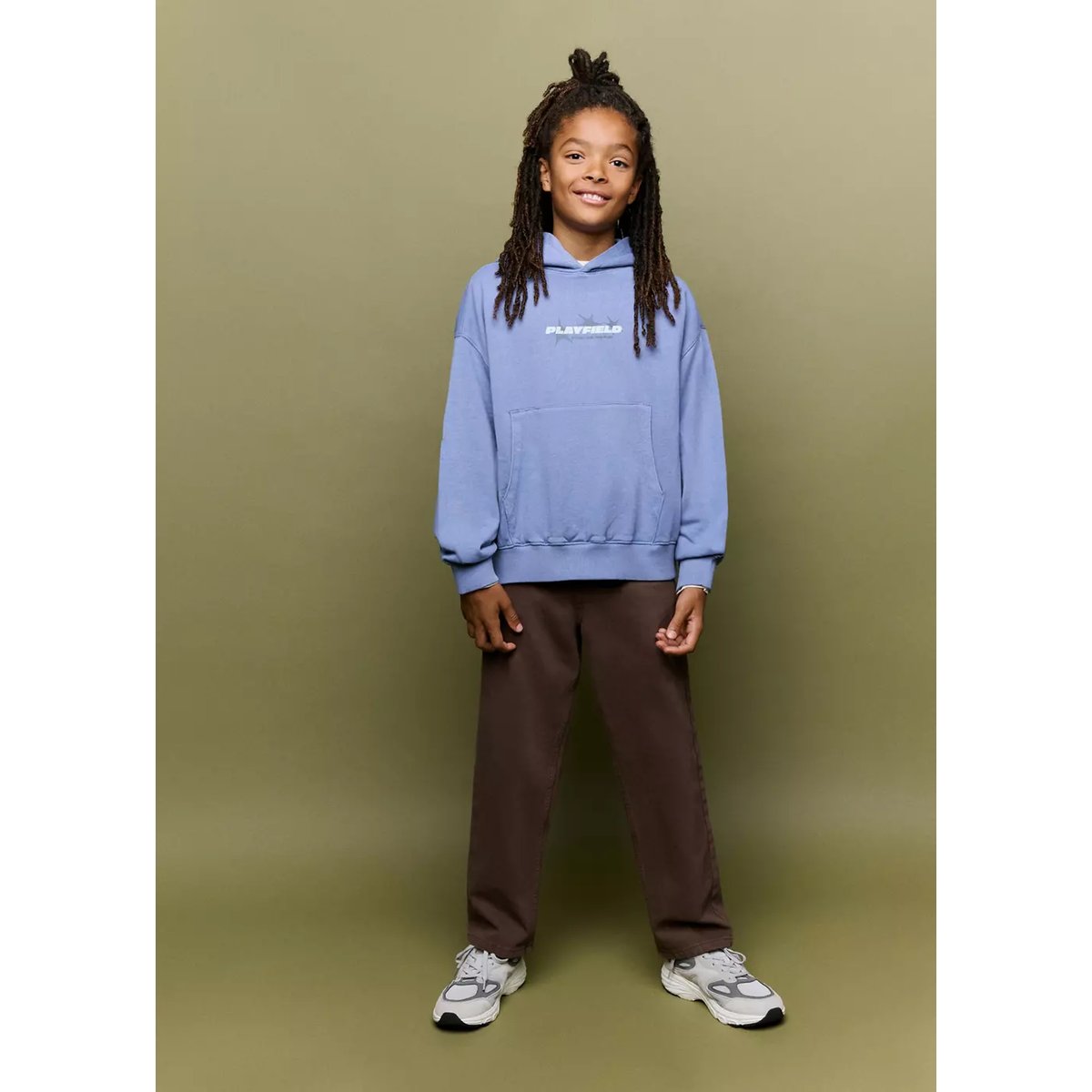 Sweat balloon teint en pièce bleu indigo, MANGO KIDS