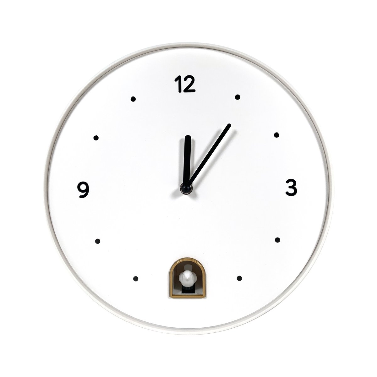 Horloge coucou rond 30cm blanc, EMDE