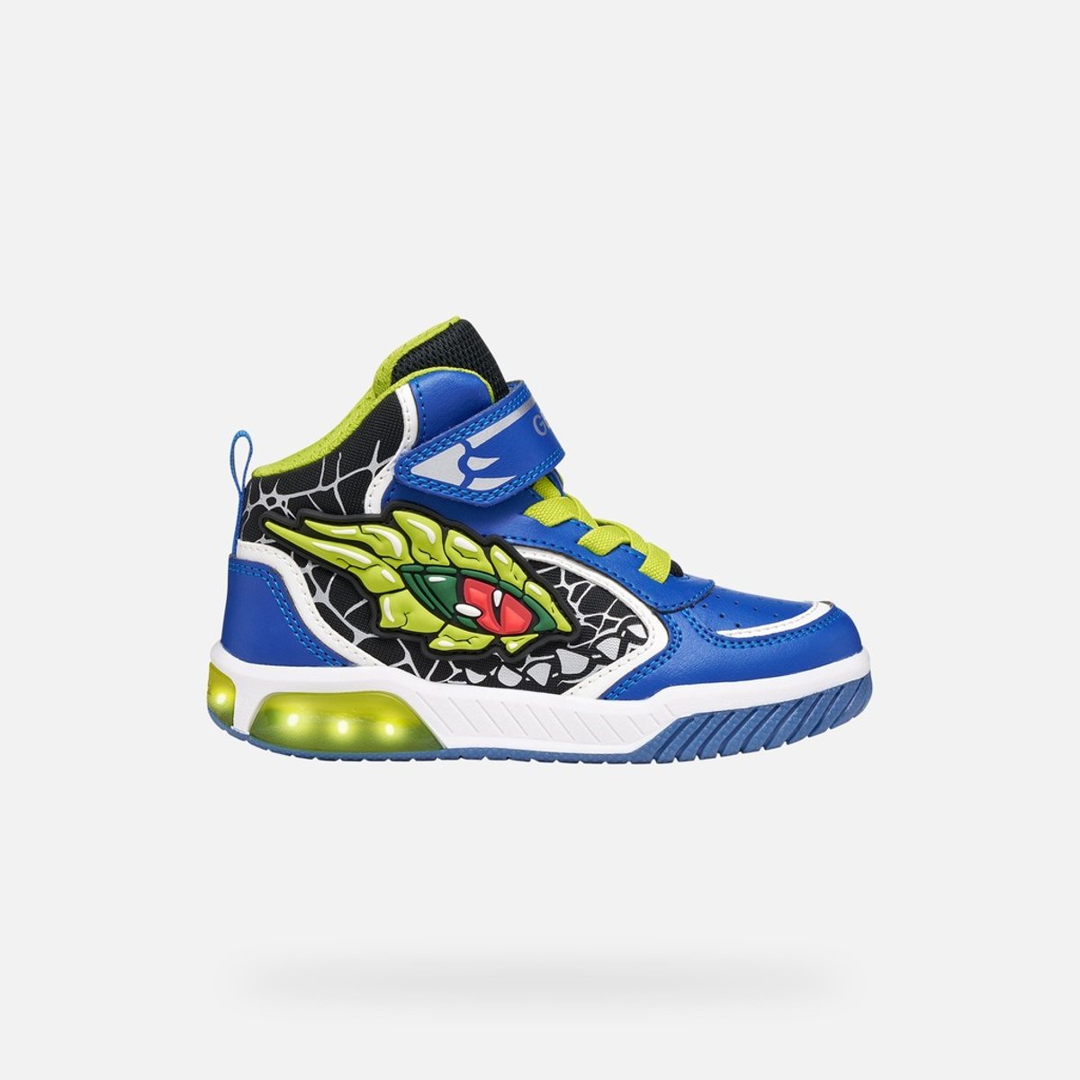 Baskets À Led J INEK bleu roi/citron vert, GEOX