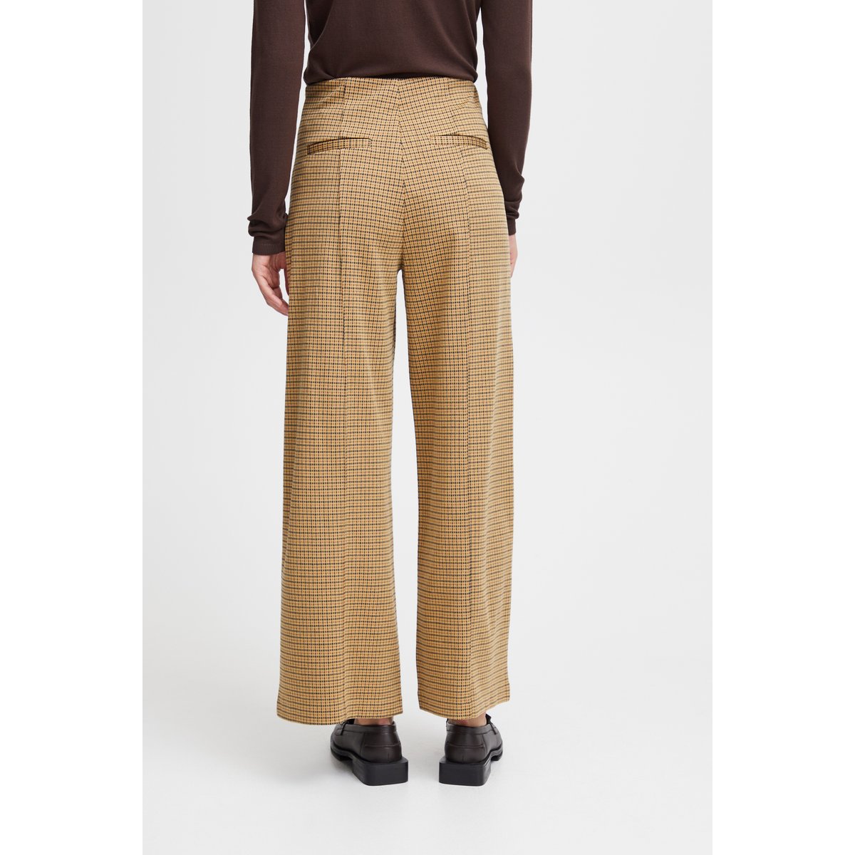 Pantalon à jambes larges, taille haute cathay spice, ICHI