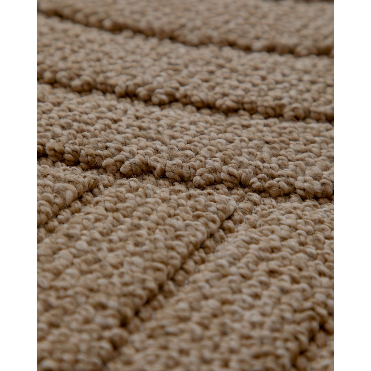 Tapis intérieur extérieur, effet relief , Monoq naturel, WECON HOME