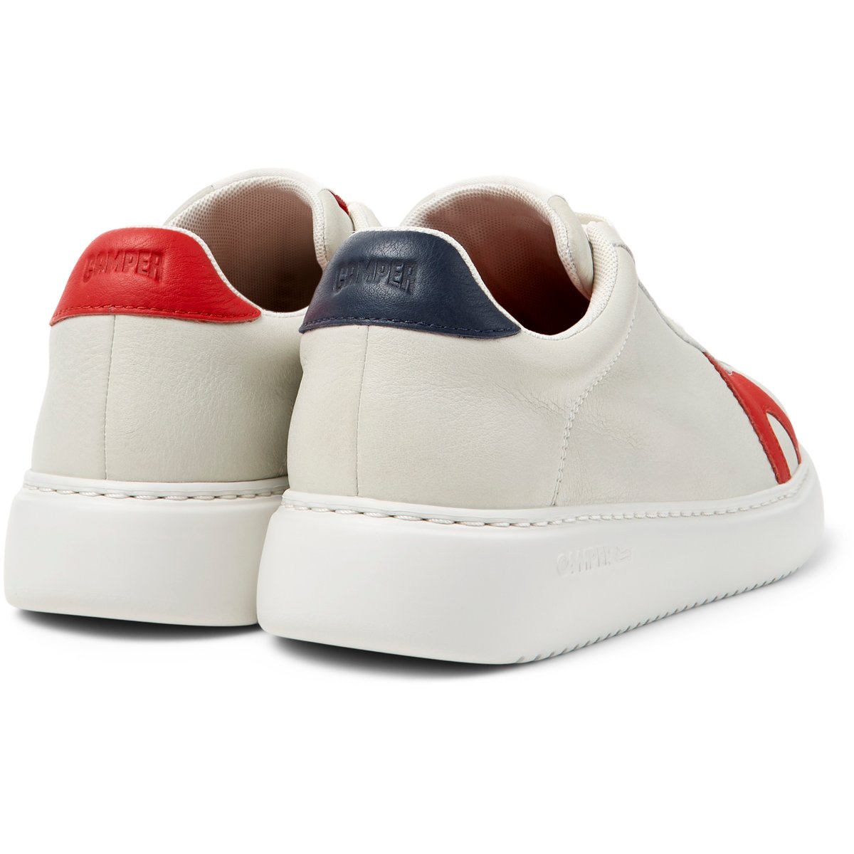 Baskets Runner K21 Twins cuir blanc naturel 4, CAMPER