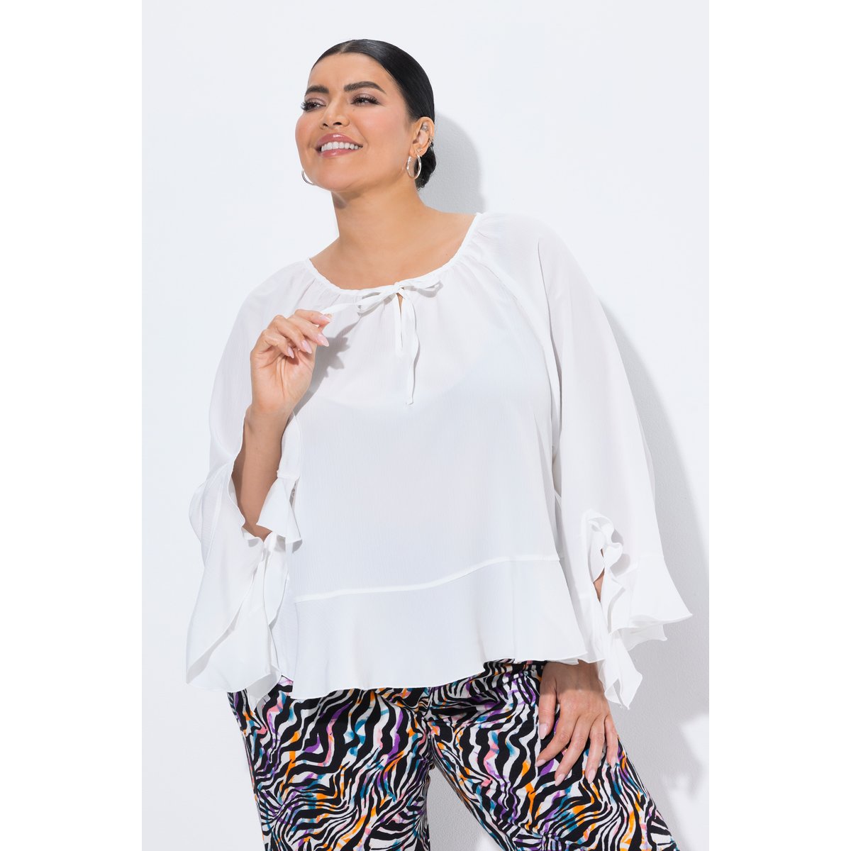 Blouse blanc cassé, ULLA POPKEN