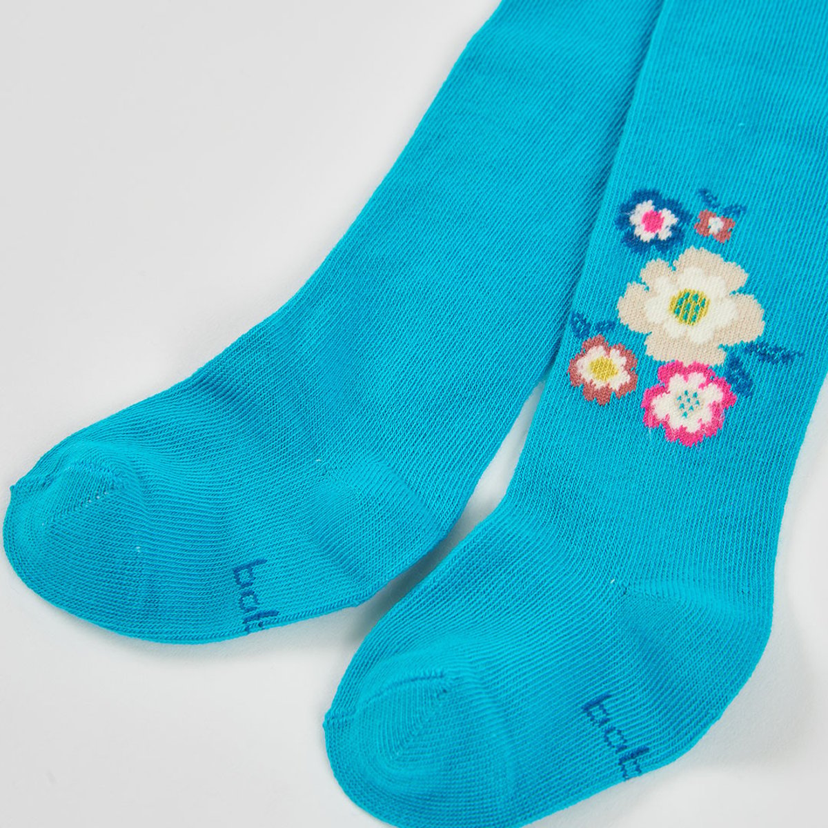 Collant imprimé fleurs bleu, BOBOLI