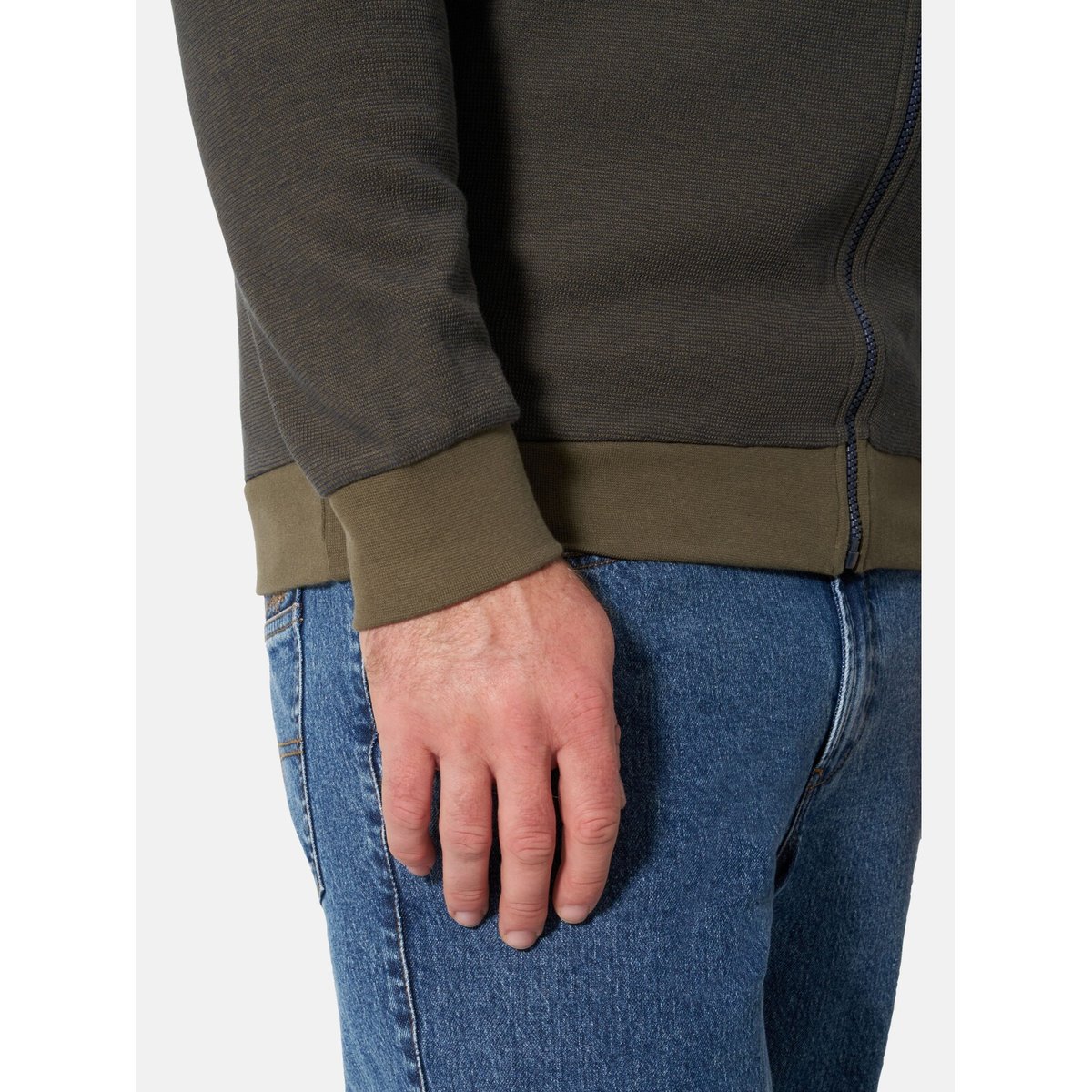 Veste en molleton BIARTE olive, JAN VANDERSTORM