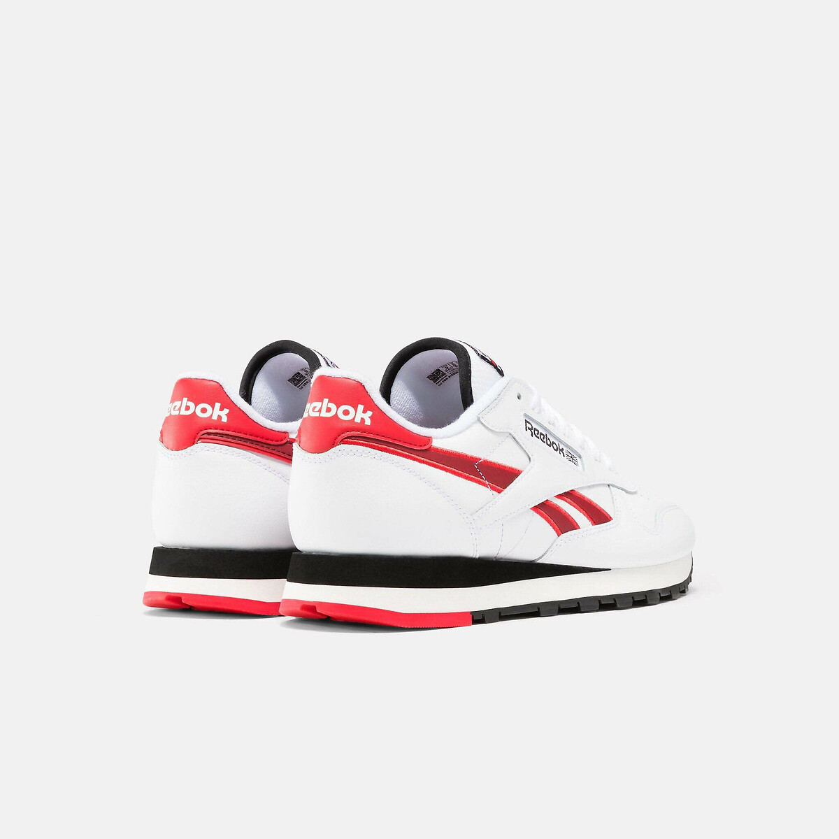 Baskets Classic Leather blanc/rouge/noir, REEBOK CLASSICS