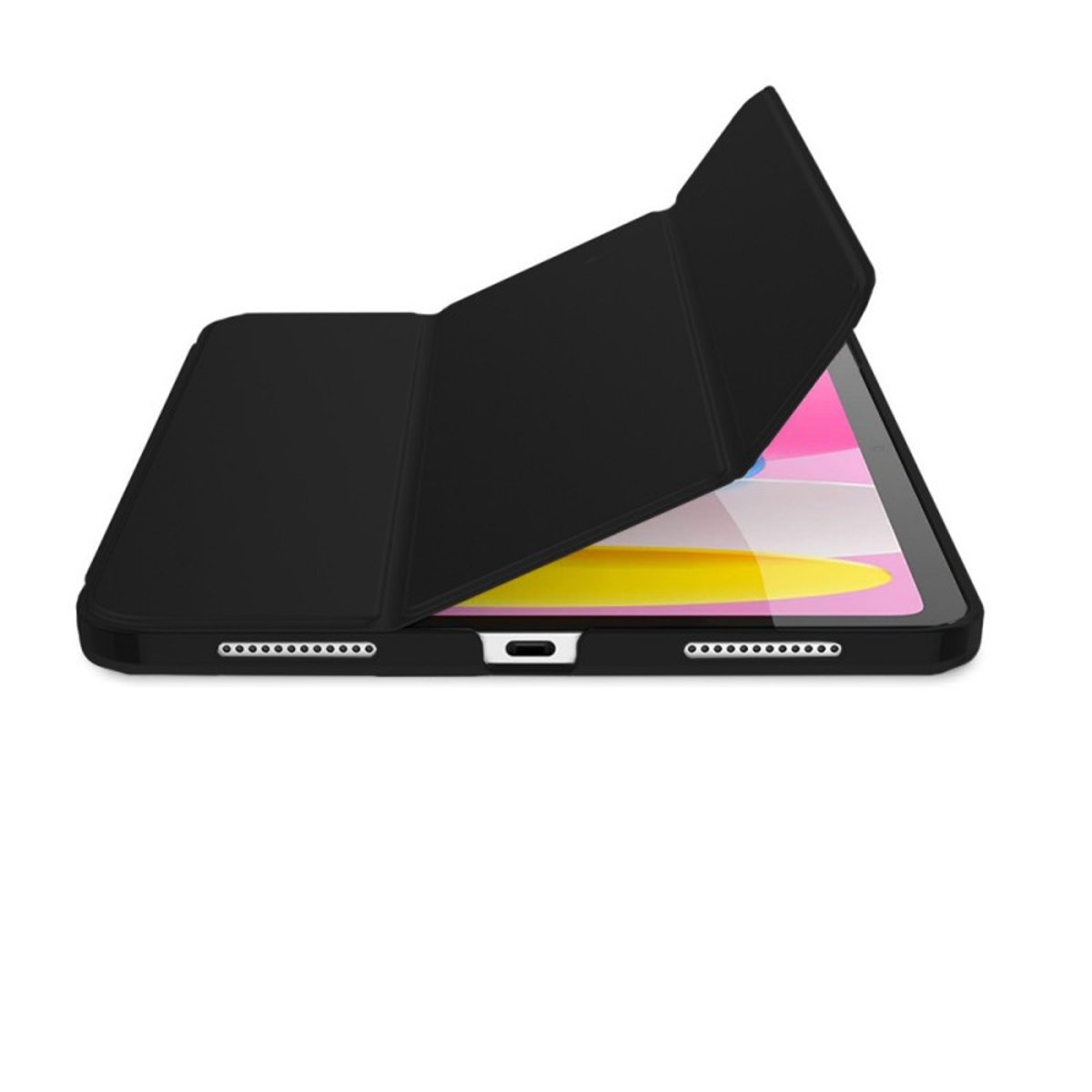 Etui Smart Cover à rabat avec support pour iPad Mini (2021) 6e Génération Et iPad Mini (2025) 7e Génération noir, EVETANE