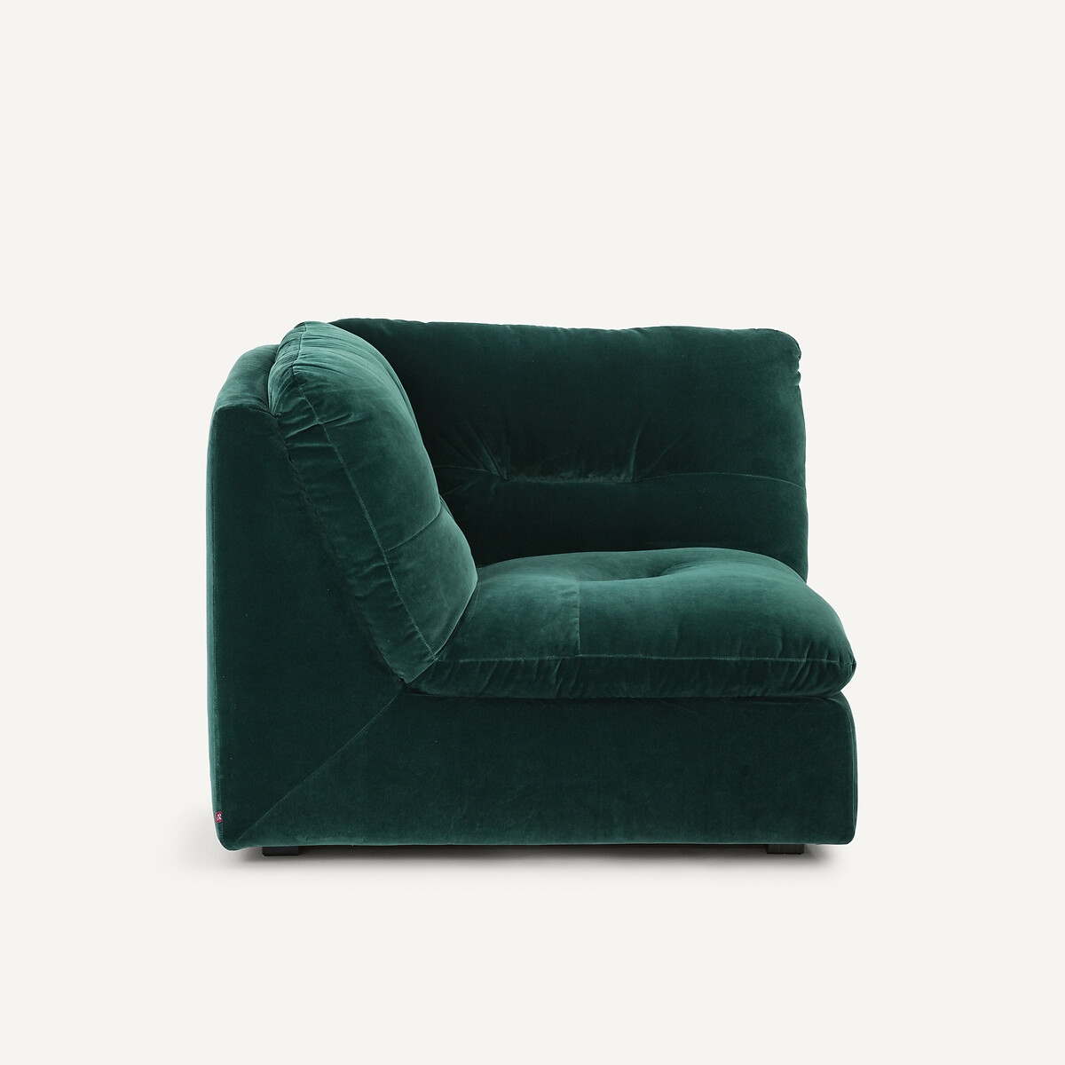 Angle 90° modulable en velours, GIULIANO vert tsar, AM.PM